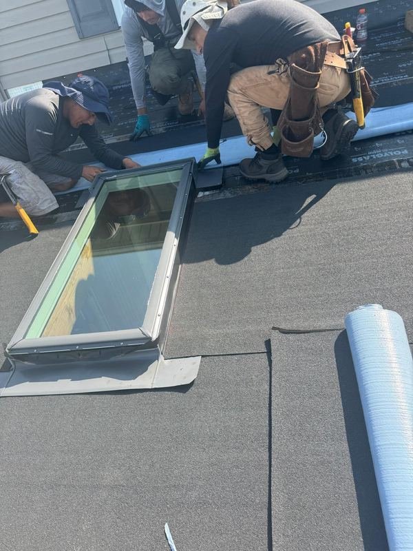 Installing a skylight on a low-slope roof
