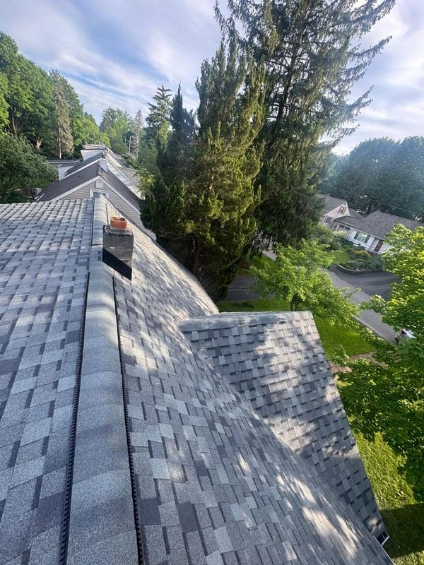 Completed architectural shingle roof