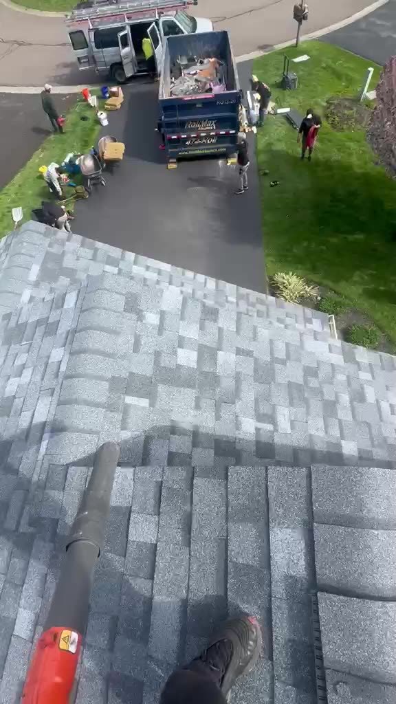 Vannyss Roofing crew working on a roof — project video 8