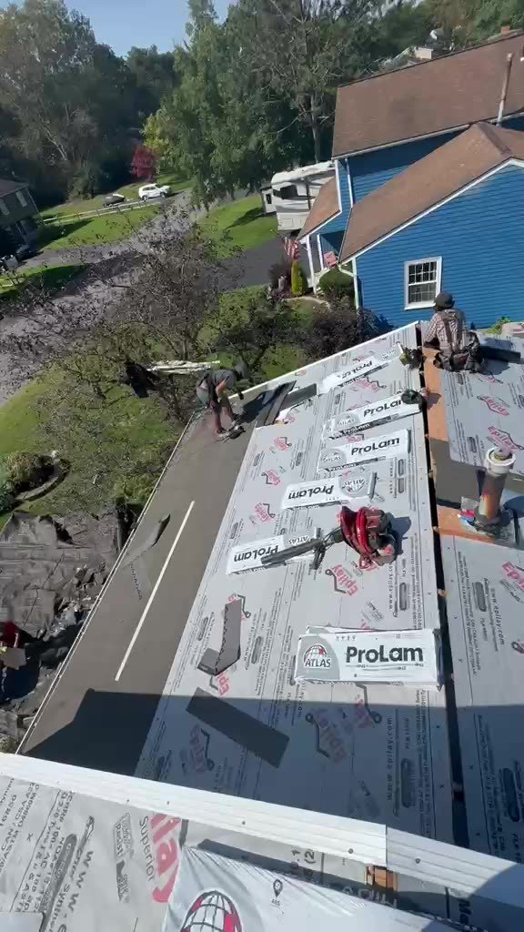Vannyss Roofing crew working on a roof — project video 11