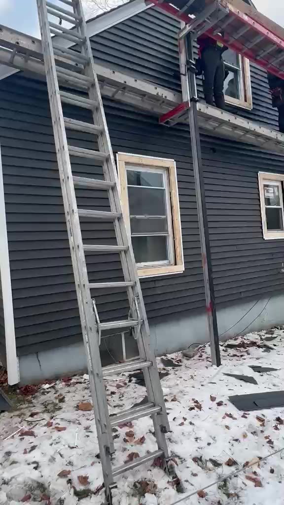 Vannyss Roofing crew working on a roof — project video 13