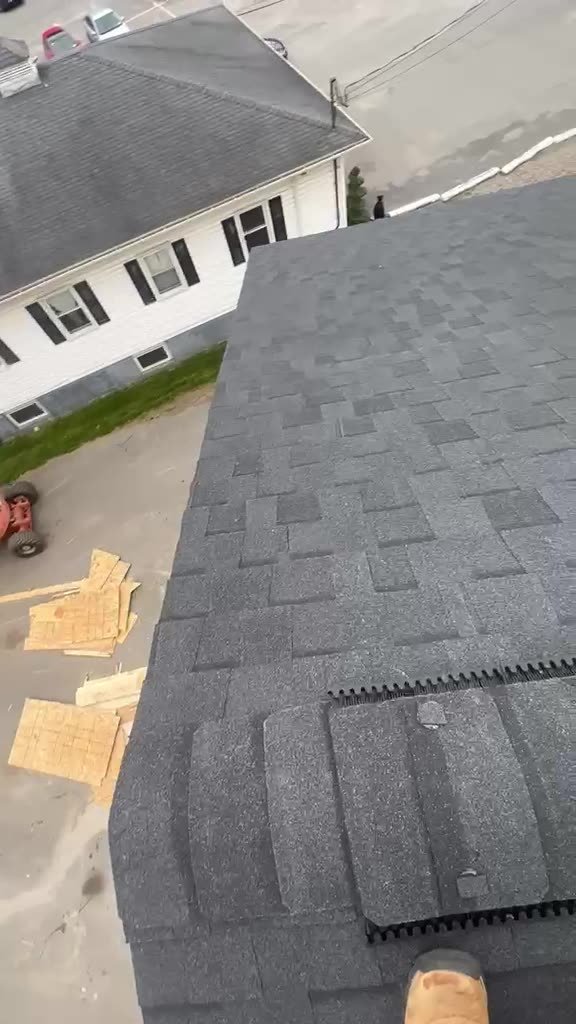 Vannyss Roofing crew working on a roof — project video 15